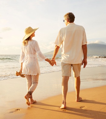 contented retired couple